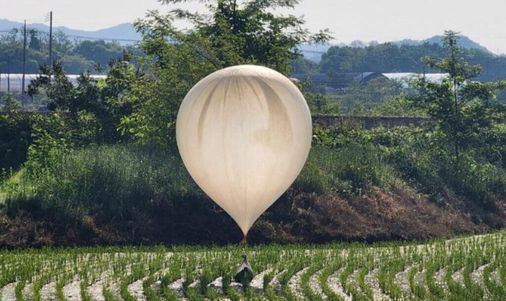 ballon de caca Corée du nord